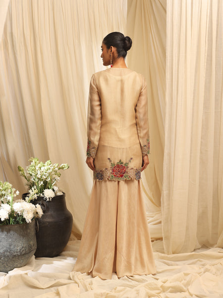 The Sacred Rose jacket with sharara