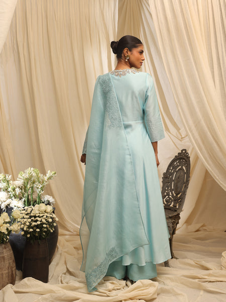 Winding Blossom Drape top with sharara