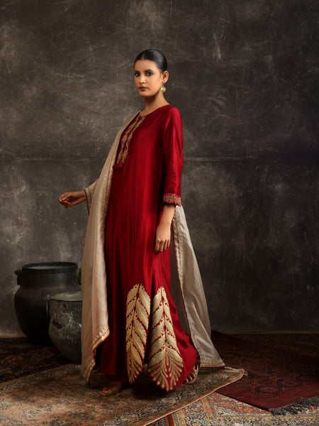Radiant foliage kurta set