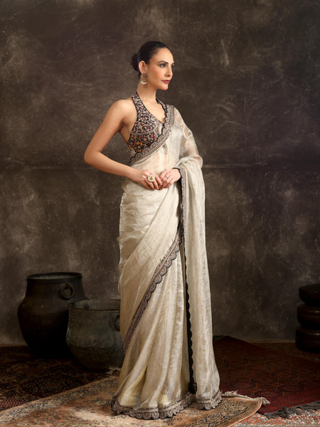 Shadowleaf saree with blouse