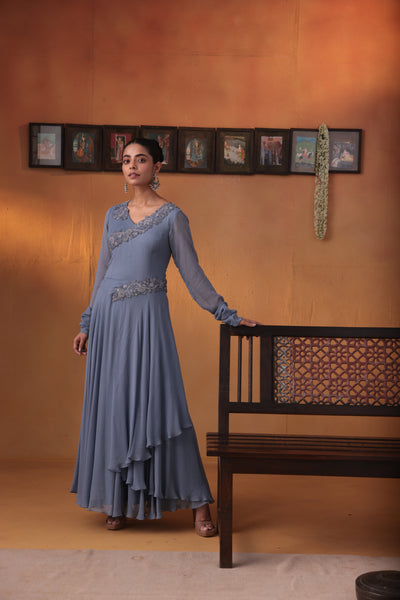 Noorani drape dress
