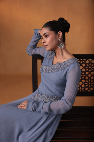 Noorani drape dress