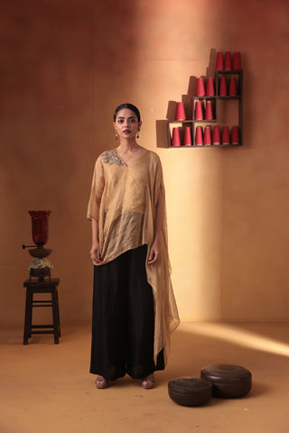 Aashman drape top with palazzo